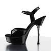 Pleaser - ALLURE609 Sandale à bride à la cheville - Noir Product image